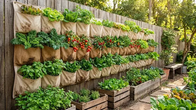 Ilustrasi Desain Kebun Sayur Pocket Garden/Gemini AI