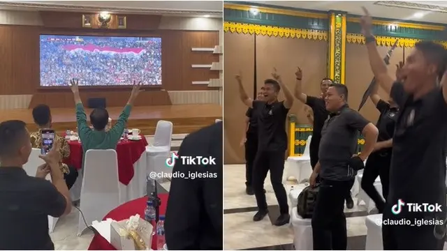 6 Momen Warga Nobar Final Sepak Bola SEA Games 2023, di Minimarket hingga Ponpes