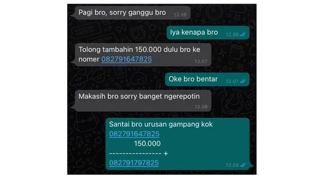 6 Chat Cara Hindari Teman yang Hendak Pinjam Uang Ini Kocak Banget