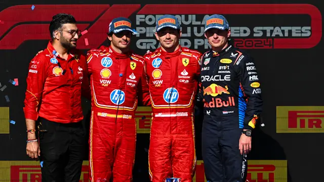 Dua Pembalap Ferrari Kuasai Formula Satu GP AS 2024