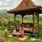 7 Inspirasi Rumah Pedesaan dengan Taman dan Pendopo yang Asri, Nyaman Bermain Bersama Cucu