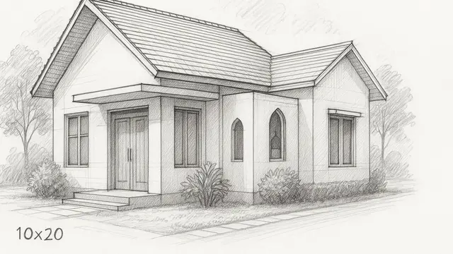 7 ⁠Gambar Sketsa Rumah Ukuran 10x20