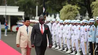Menteri Pertahanan Prabowo Subianto hari ini bertemu dengan Menhan Republik Ghana, Dominic B.A. Nitiwul. (Liputan6.com/Putu Merta Surya)