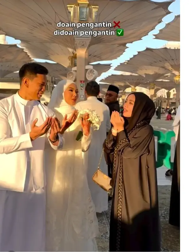 8 Potret Artis Hadir ke Pernikahan Dara Arafah di Madinah, Menawan Jadi Bridesmaid