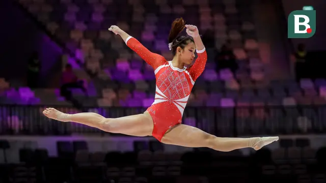 Foto: Debut Maksimal Tim Senam Putri Indonesia di Kejuaraan Dunia Gimnastik 2025, Pelatih Beri Pujian