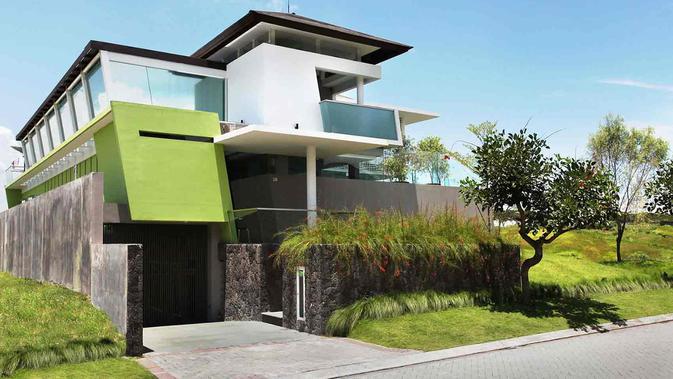 Eksterior rumah modern kontemporer karya Wastu Cipta Parama. (dok Arsitag.com)