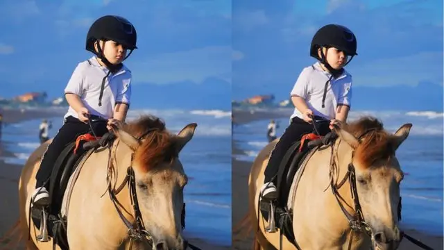 Potret Zaskia Sungkar Ajak Ukkasya dan Humaira Berkuda (credit: instagram/zaskiasungkar15)