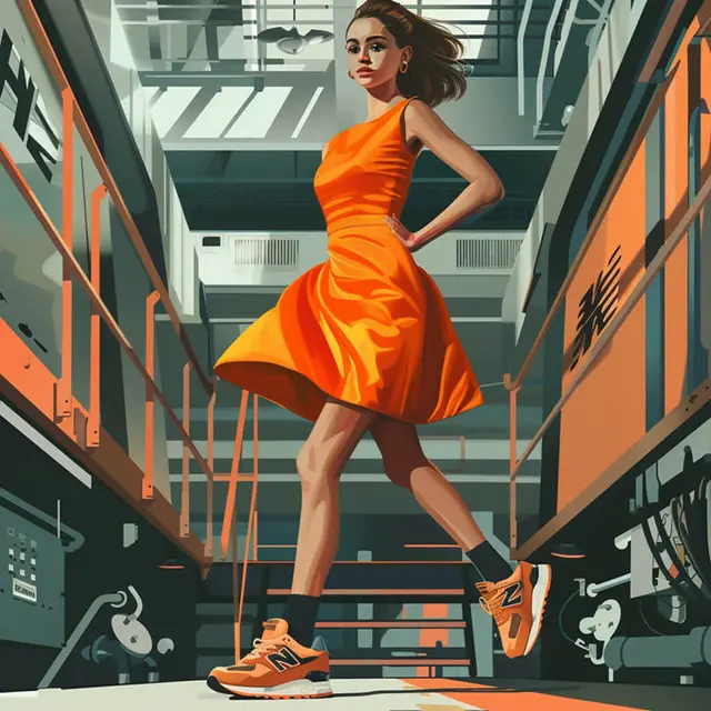 8 Inspirasi Mix and Match Dress dan Sepatu Sneakers yang Trendi dan Nyaman
