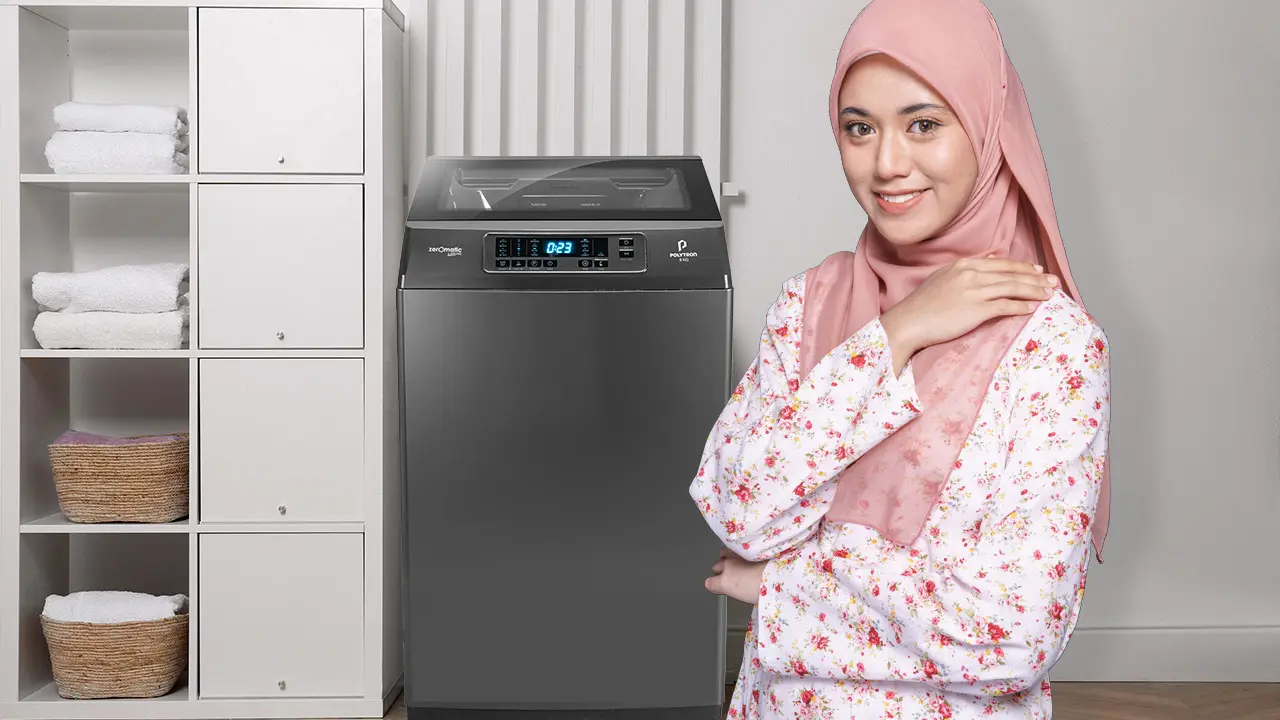 Mesin cuci terbaru Zeromatic Laguna dari Polytron.