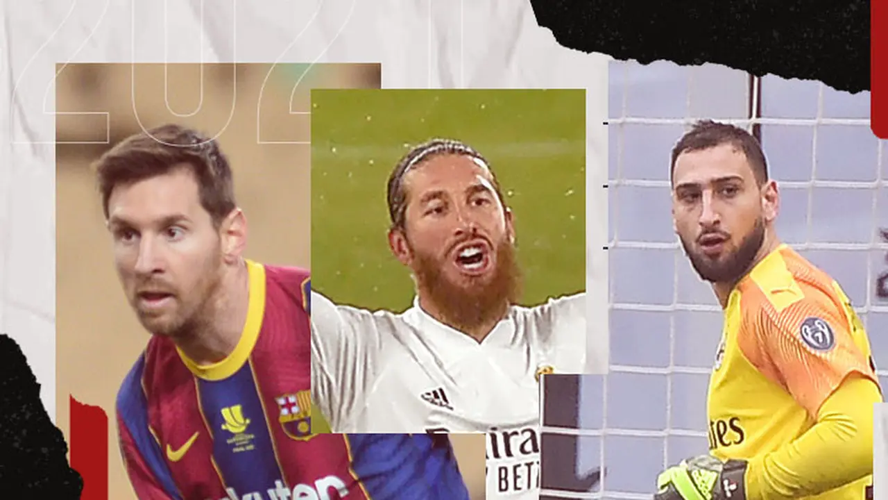 Lionel Messi, Sergio Ramos dan Gianluigi Donnarumma