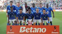 Skuad Sunderland berfoto jelang kick-off pada laga pramusim menyambut Premier League 2025/2026. (Dok. Sunderland AFC ofisial)