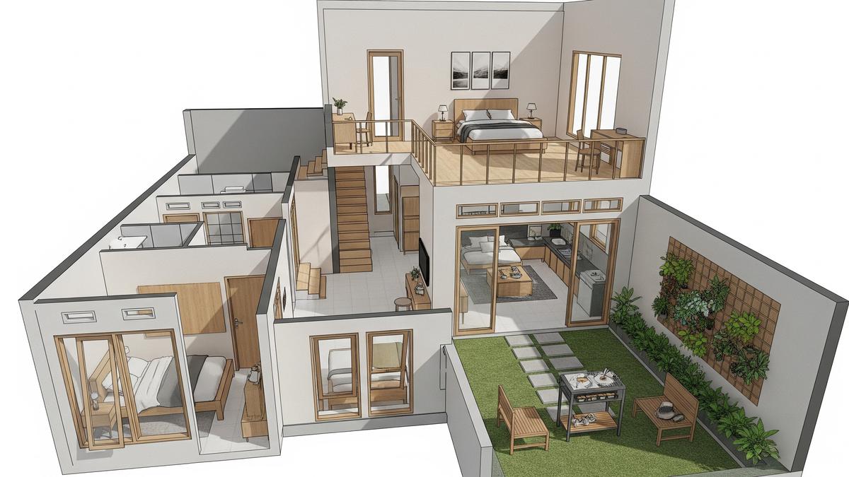 9 Gambar Rumah Minimalis 3 Kamar Tidur dengan Halaman Belakang, Inspirasi Hunian Nyaman