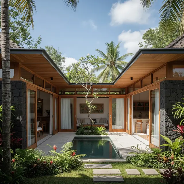 9 Desain Rumah ala Paviliun 1 Kamar dengan Dapur, Solusi Hunian Estetis