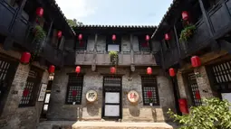 Hotel dengan karakteristik lokal di benteng kuno Guoyu, Yangcheng, Shanxi, China, Selasa (7/7/2020). Dibangun dan dikembangkan pada era Dinasti Ming dan Qing, kota kuno Guoyu dan situs bersejarah Dijicheng adalah kompleks benteng kuno yang khas di China utara. (Xinhua/Chai Ting)