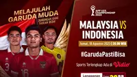 Jadwal Live Streaming Malaysia Vs Indonesia AFF U-23 di Vidio. (Sumber: dok. vidio.com)
