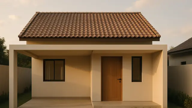 Rumah Sederhana Minimalis 9x6 Atap Genteng