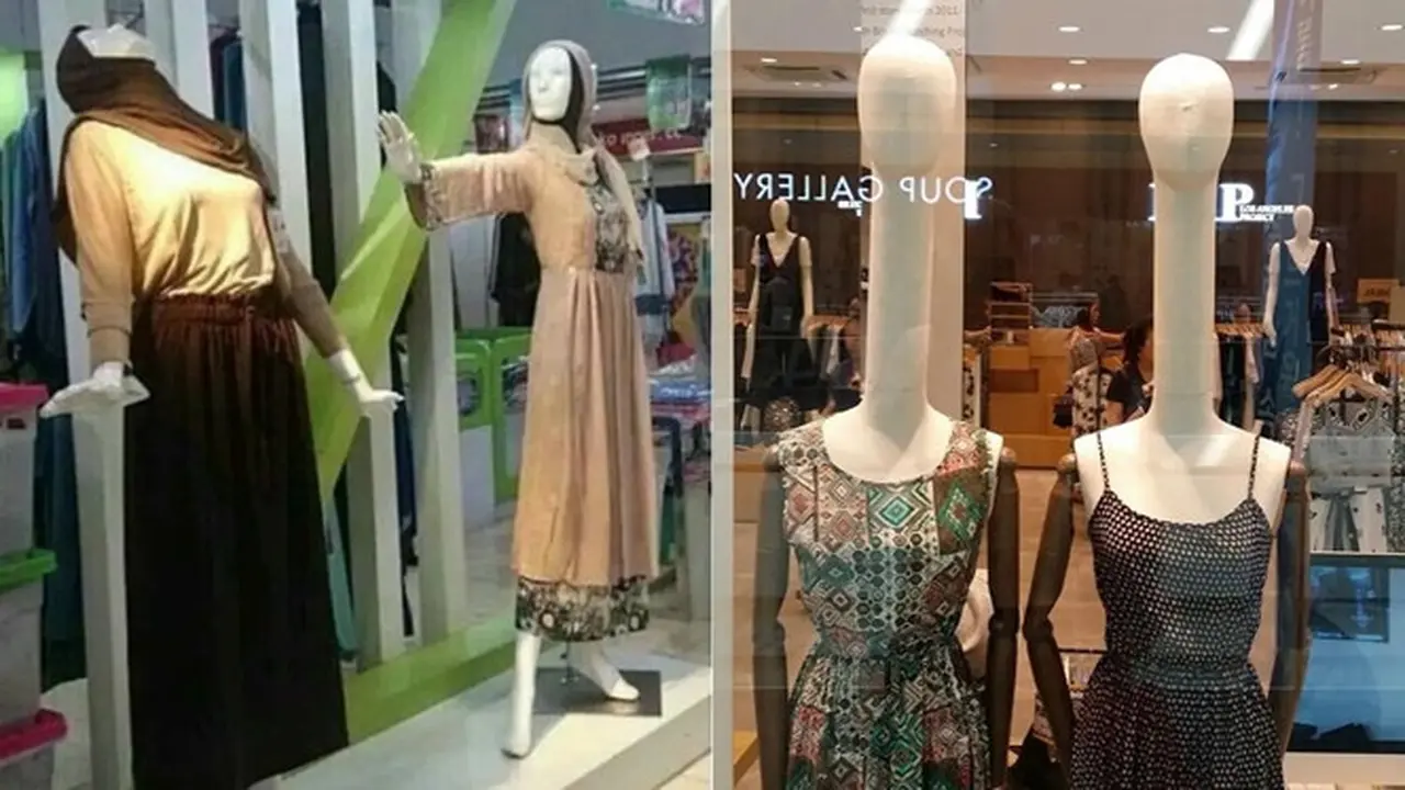 6 Potret Manekin Model Wanita Ini Bikin Tepuk Jidat, Kocak