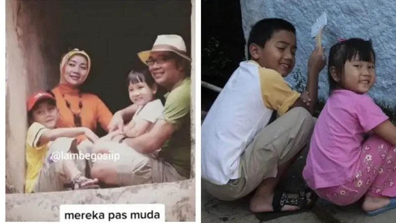 6 Foto Kenangan Eril dan Zara saat Masa Kecil, Kebanggaan Ridwan Kamil