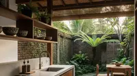 Model Dapur Semi Outdoor Sederhana tapi Mewah/Gemini AI