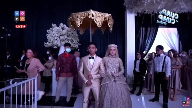 8 Momen Resepsi Pernikahan Ridho DA dan Syifa, Meriah Usung Konsep Internasional