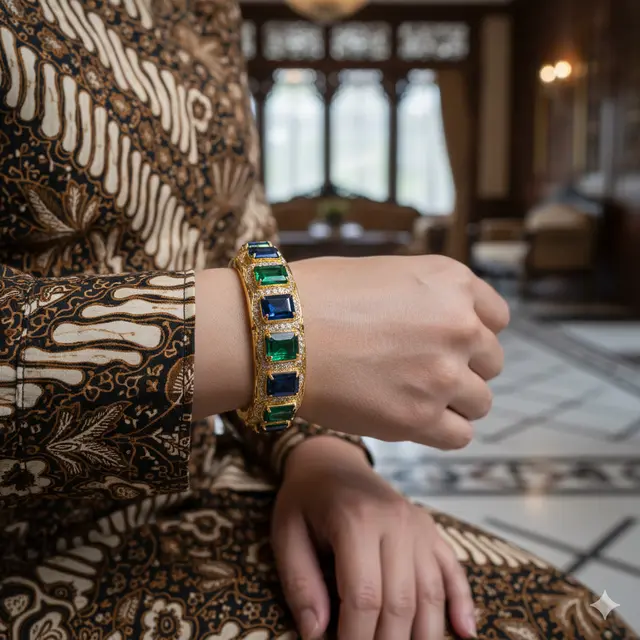 Gelang Emas Bangle Arabic Style