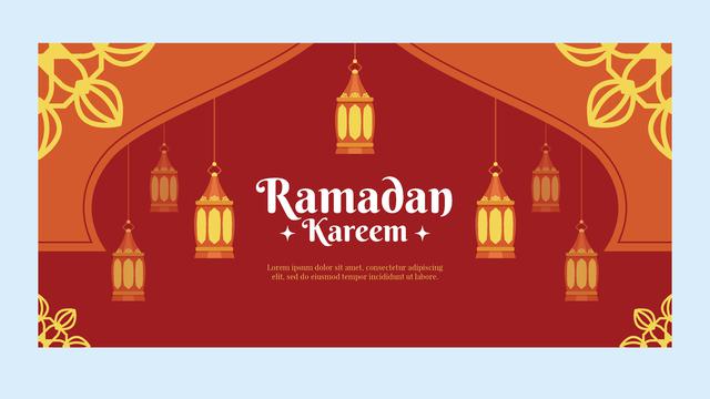 Ilustrasi poster Ramadan