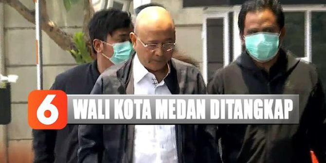 Detik-Detik Wali Kota Medan Dzulmi Eldin Tiba di KPK