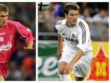 Dua raksasa Eropa, Real Madrid sebagai pengoleksi terbanyak Liga Champions sepanjang sejarah dengan 13 trofi dan Liverpool di urutan ketiga dengan 6 trofi akan saling berhadapan di laga final kompetisi kasta tertinggi Benua Biru pada musim 2021/2022. Sembilan pemain berikut nyatanya pernah berseragam keduanya, baik Real Madrid maupun Liverpool. Mau tau siapa saja? Yuk disimak uraiannya. (Kolase Foto AFP)