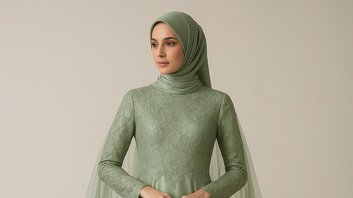 7 Tips Padu Padan Gamis Brokat Warna Sage untuk Kondangan Mewah
