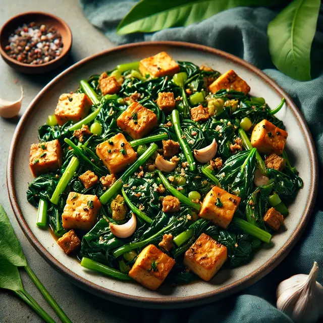4. Cah Kangkung Tahu Tempe