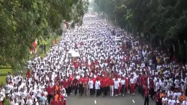 SBY Lepas 45.000 Peserta Lari “Indepence Day Run”