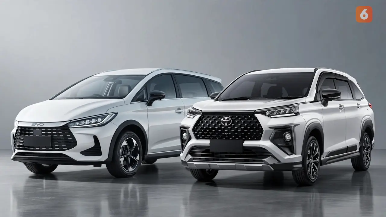 BYD M6 DM vs Toyota Veloz Hybrid EV (Doc. Liputan6.com)