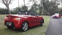 Copen turut dikemas dengan traction control, vehicle stability control, anti lock braking system, dan electronic brake distribution. (Foto: Septian Pamungkas/Liputan6.com)