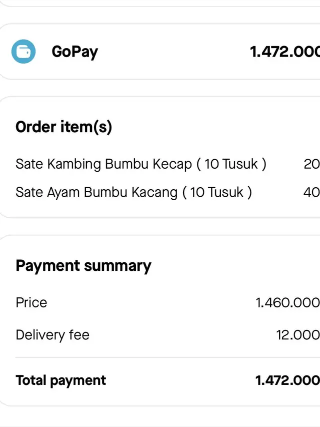Pesan Sate 60 Tusuk Malah Jadi 60 Porsi, Dompet Digital Warganet Ini Auto Jebol