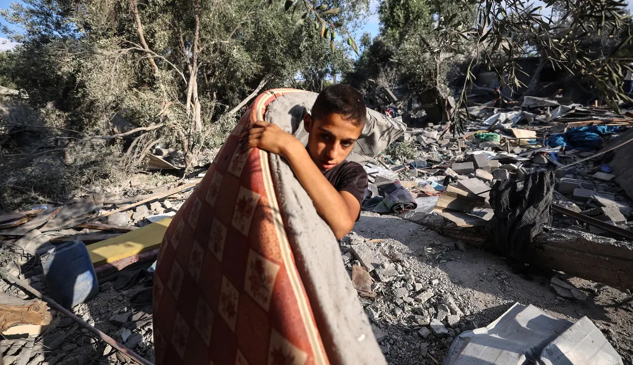 Kementerian Kesehatan Gaza pada Jumat 11 Juli 2025 mengonfirmasi bahwa setidaknya 57.823 warga Palestina tewas dalam perang genosida Israel di Jalur Gaza sejak 7 Oktober 2023. (Eyad BABA/AFP)