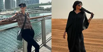 Baru-baru ini, Donna Agnesia menghabiskan waktu dengan liburan di Dubai. Ia tampil kontras dengan gaya tomboy hingga anggun. Seperti apa potretnya? [@dagnesia]