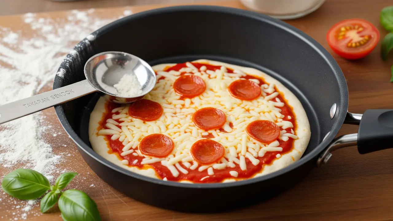 Resep Pizza Teflon Takaran Sendok
