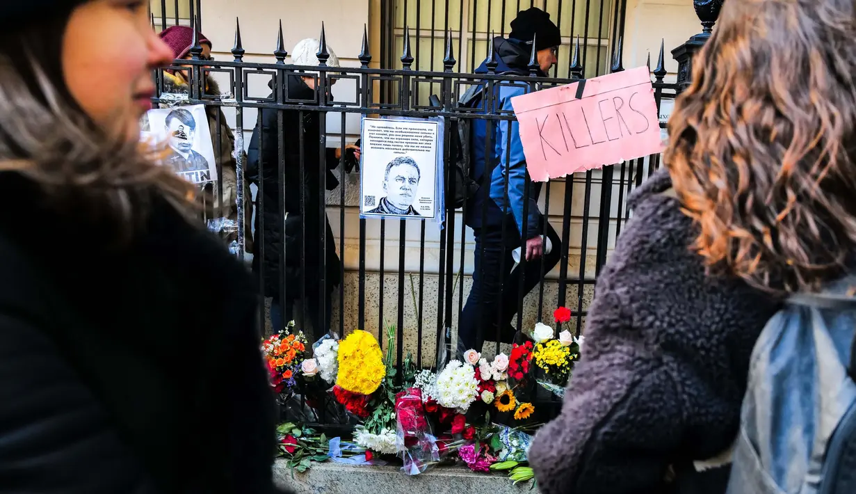 Pemimpin oposisi paling terkenal di Rusia Alexei Navalny berpulang di dalam penjara di utara lingkaran Arktik, tempat dia menjalani hukuman. (Charly TRIBALLEAU/AFP)