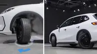 Geely EX5 Pamer Kemudi Empat Roda 90 Derajat, Bisa Berputar di Tempat dan Mode Kepiting