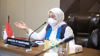 Menteri Ketenagakerjaan, Ida Fauziyah, menerima courtesy call Duta Besar Jepang untuk Indonesia secara virtual, Rabu (24/3/2021).