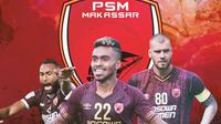 PSM Makassar - Yuran Fernandes, Yakob Sayuri, Wiljam Pluim (Bola.com/Adreanus Titus)