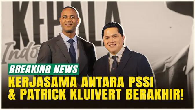 PSSI Akhiri Kerjasama Dengan Patrick Kluivert dan Seluruh Tim Kepelatihan Timnas Indonesia Asal Belanda