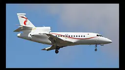 Selasa (29/11/11), radar Lanud Sjamsuddin Noor Banjarmasin mendeteksi sebuah pesawat P2-ANW Dassault Falcon 900EX yang ditumpangi Wakil PM Papua Nugini Belden Namah terbang tanpa izin melintasi wilayah udara Indonesia. (Istimewa)