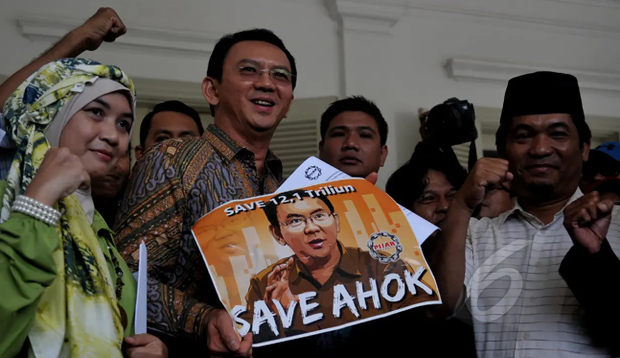 Gubernur DKI Basuki T. Purnama (kedua kiri). (Liputan6.com/Johan Tallo)