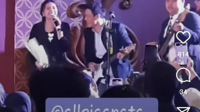 6 Potret Alleia Nyanyi Bareng Ariel Noah, Ayah Anak Sama-Sama Berkarisma