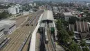 Rangkaian kereta Mass Rapid Transit (MRT) Jakarta terlihat di Stasiun Lebak Bulus, Jakarta Selatan, Kamis  (31/7/2025). (merdeka.com/Arie Basuki)
