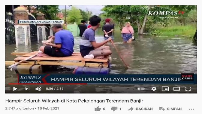 Gambar Tangkapan Layar Video dari Channel YouTube KOMPASTV