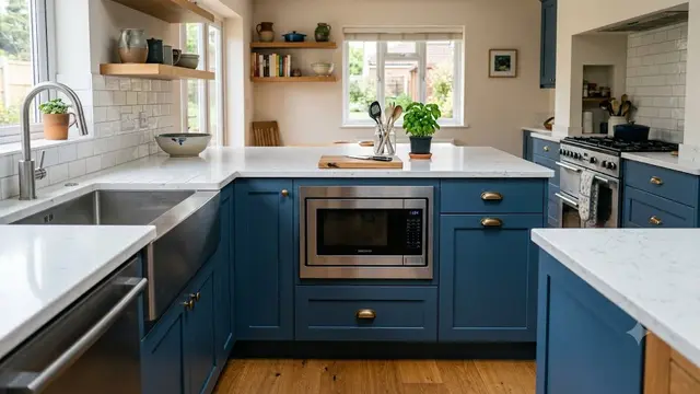 Ide Tempat Menaruh Microwave di Dapur/AI Generated