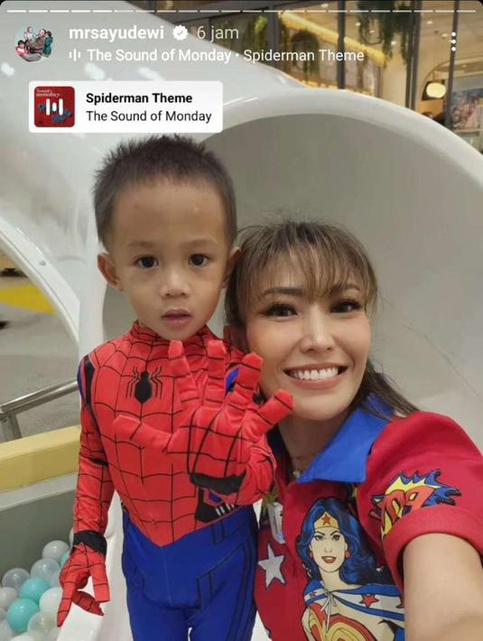 Ayu Dewi menggelar pesta ulang tahun si bungsu yang kini genap berusia 3 tahun di salah satu mall yang berlokasi di Jakarta Selatan. (instagram.com/mrsayudewi)