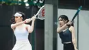 Davina Karamoy geluti olahraga tennis yang juga banyak diminati di kalangan selebriti [@davinaakaramoy]